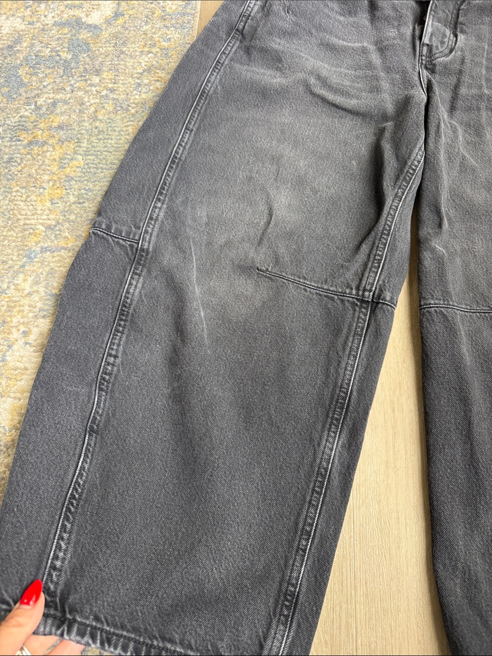 We the Free people barrel jeans in washed black - Picture 5 of 7